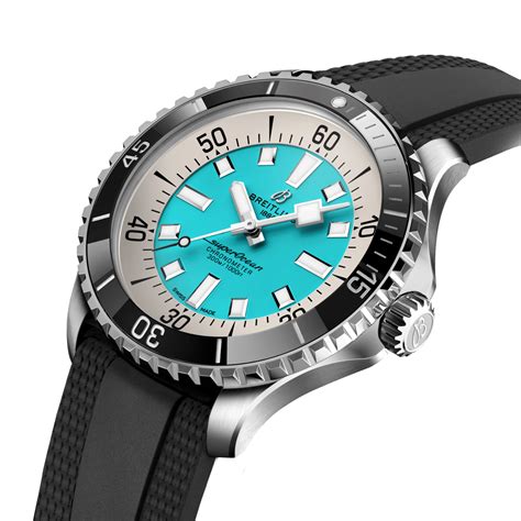 breitling superocean 44 turquoise|breitling superocean 44 blue version.